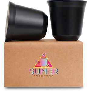 6 Piece Of Espresso Cups Stainless Steel Set of 2 Pieces  80 ml Double-Walled And Modern Espresso Cups without Handle, Heat-Insulated Demitasse Shatterproof and Dishwasher Safe