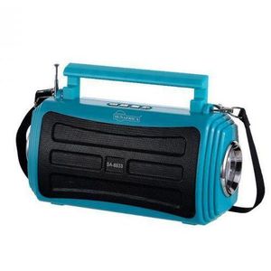 Portable Multi-Function Wireless Speaker and FM Radio - Multicolor