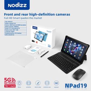 NODIZZ Local Stock-Npad19 10.1 Inch Android 14 Tablet 12GB+512GB Dual SIM 7000mAh Battery with Keyboard & Mouse - Office, Gaming, Streaming,Black