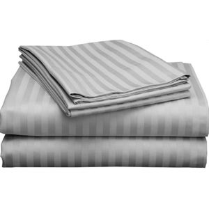 4pcs Egyptian cotton bedsheets- Grey ( 2 bedsheets, 2 pillow cases)