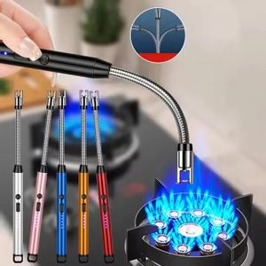 USB rechargeable electric arc kitchen lighter with a flexible 360-degree neck