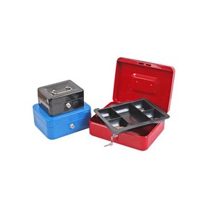 12" portable metal cash box or mini safe