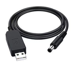 USB to 12V DC Boost Cable - Power Your WiFi Router From a Power Bank During Power Outages 