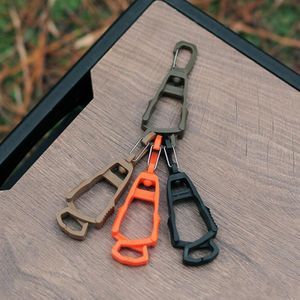 5pcs 3 Large Clips Secure Locking Iron Keychain Snap Hooks For Climbing Camping Hiking Bag Gear Accessories Black - Sports & Outdoors
