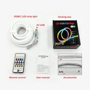 Led  Strip Light with Remote Control – 5V USB Magic RGB Light