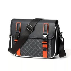 Genetic Stylish Black Design Multi-Functional Crossbody Bag For Commuting Business And Casual Use Perfect Accessory For High School College Students Waterproof Large Capacity Ideal Gift For Men Vintage New Life Items For Students Men Essentials Side Bag