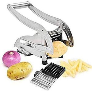 Potato Chipper designed to cut whole potatoes into uniform strips for chips or French fries.