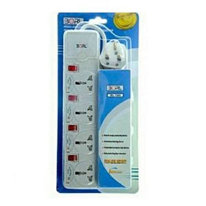 Borl 4-Ways Heavy Duty Premium Extension Socket - White