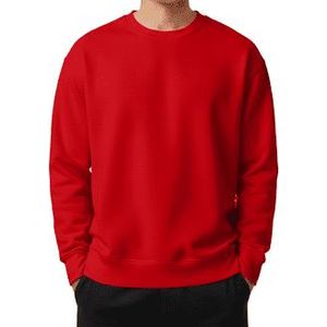 Unisex Premium Plain Red Oversized Sweatshirt - Heavyweight Cotton