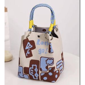 Other knitted Canvas Mini Bucket Bag