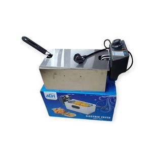 ADH Single Electric Deep Fryer For Frying Healthy Food-Silver