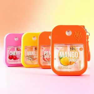 Turn heads wherever you go with these vibrant, pocket-size fragrances. Each scent delivers a fresh, playful burst of fruity goodness in a sleek, travel-friendly bottle. Perfect for daily wear, quick touch-ups, or