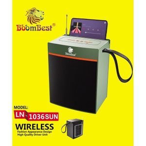 BoomBest Heavy Bass And Real Sound Powerful Bluetooth Wireless Speaker With Radio- Multicolor