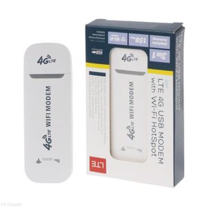 3in1 4G LTE USB Modem with Wi-Fi Hotspot – 150Mbps Wireless Router, Plug & Play, Micro SIM, for Laptop, Tablet, Smartphone – White