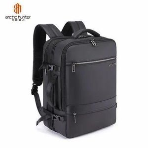 Multifunction Smart Backpack For Travelling Bagpack Mens Business Back Packs Laptop Travel Backpack Bag With USB Charging Port - Black