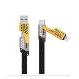 Original 4-in-1 USB Charging Cable –  Super Fast Charger IPhone, IPad, MacBook, Android, Samsung Compatible Durable & Tangle-Free