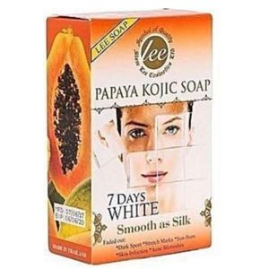 Kojic Papaya 7 Days Lee Papaya  Soap For  Fading out dark spot ,acne, Sun spot,Stretch Marks 