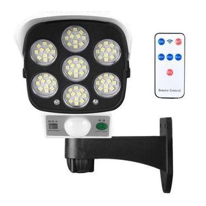 Remote Control Solar Stimulation Sensor Flood Light- White