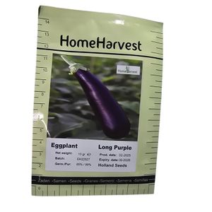 Egg plant seeds, long purple 10g