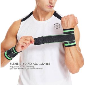 Wrist Support for Gym Workout - Hand Wraps with Extra Stretch for Fitness workout - Heavy Weight Lifting Wrist Wraps (Wrist Support)