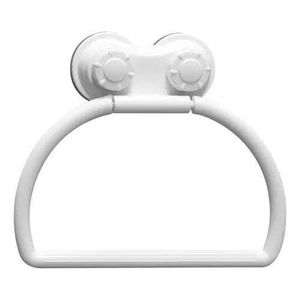 Suction Cup Series Self Adhesive Plastic Towel Ring for Bathroom and Kitchen Abs Material Towel Rack Traceless Towel Shelf Towel Hanging Rack