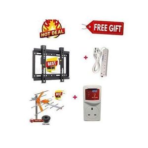 TV Wall Bracket+Tv Guard+Extension+ Aerial Antenna