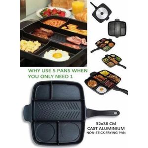 Multi Section 5 In 1 Non Stick Master Frying Pan