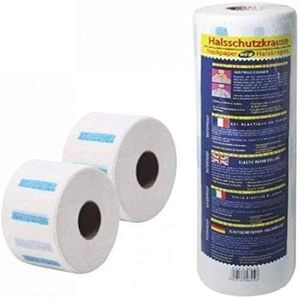 Neck Paper Roll for Barber & Salon – 5 Rolls, 100 Sheets Each Soft, Stretchable, Hygienic Disposable Neck Strips