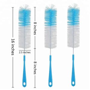 2 Pieces- Long-handled bottle cleaning brush 
