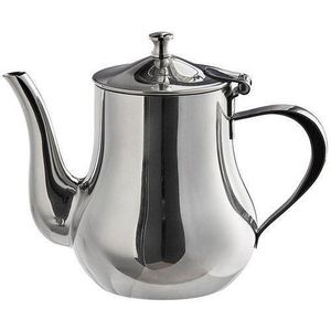 24 Oz Stainless Steel Tea Pot - Silver