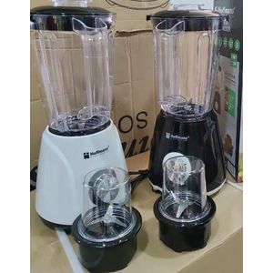 Hoffmans 1.6L Blender, Dry Grinder 2 in 1 Black, White