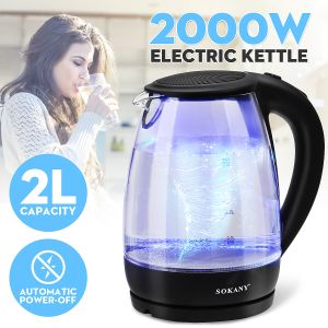 1pc 2.5l Electric Stainless Steel Kettle With Fast Boiling And Anti-dry  Function For Home Use
