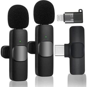 Original K9 Professional Microphone Wireless Lavalier Microphone For Android Type C & IPhone.