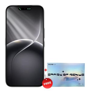 Tecno Camon 50 - 6.78" 8GB RAM 256GB ROM 50MP 6150 mAh + Phone Holder & Speaker- Moon Shadow Black