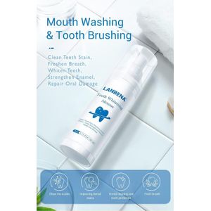 Lanbena Teeth Whitening Mousse Toothpaste Fresh and Shiny Breath to Remove Bad Breath
