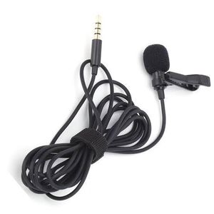 Mini Clip-on Lavalier Microphone Lapel Condenser Mic with