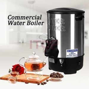 Commercial Electric 20 Litre Commercial Hot Water Boiler Tea Urn Warmer- Black -Silver