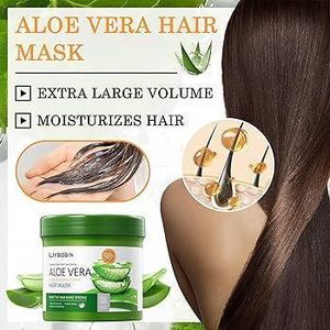 Give your hair the hydration it craves with our Aloe Vera Deep Conditioning Mask. Infused with 98% natural goodness, this extra-large tub is designed to transform dull, brittle strands into silky-smooth perfection.