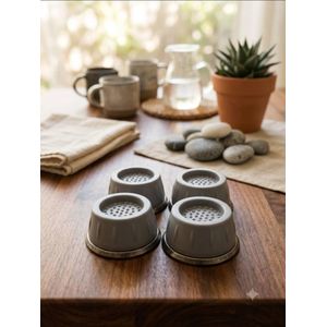 4pcs Anti Vibration Feet Pads Rubber Mat Slips Silent Universal Washing Machine Refrigerator Support Dampers Stand