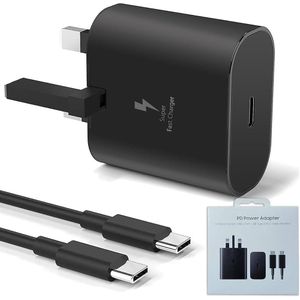 25W Samsung Charger, Samsung USB C Charger with 1M USB C to C Cable, Samsung Fast Charger, Fast Charging 