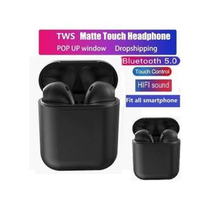 Mini Bluetooth 5.0 Wireless Headsets Stereo HiFi Black