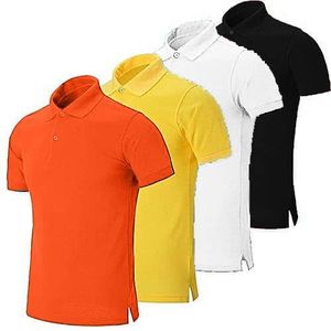 4 in 1 Pack of Men's Polo Shirts - White,Black,Yellow,Orange