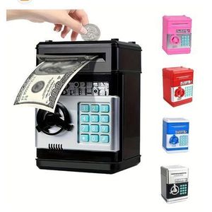 Piggy Bank for Kids Large Electronic Money Coin Banks with Password Protection, Automatic Paper Money Scroll Saving Box, Great Gift for Girls and Boys