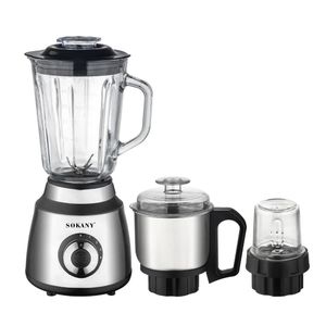Sokany 3 In 1 Multifunctional Blender - Silver 