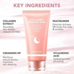 MOOYAM  COLLAGEN NIGHT WRAPPING MASK