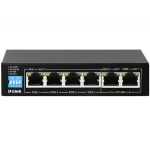 Dlink D-Link 6-port 10/100 Unmanaged Long Range PoE+ Surveillance Switch (DES-F1006P-E)