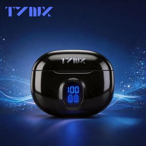 TYNIX H18 Bluetooth 5.4 Earbuds HiFi Stereo Sound IPX4 Waterproof Sweatproof Sports Earphones Long Battery Life Multi-Device Switch Wireless Headset