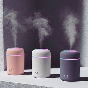 Portable Spray Humidifier USB Car Fragrance Oil Diffuser - Multicolor
