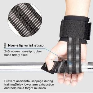 1pc Anti-slip Compression Adjustable Lifting Wrist Strap for Pull up Gym Hand Grips Power Lifting and Weightlifting--Red and Black, Suitable for Adults and Gym