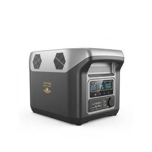 Lumina 1500W Portable Power Station, 1280Wh LiFePO4 Solar Generator with Pure Sine Wave AC Outlet & USB-C | Emergency Home Backup, Outdoor Camping, RV & CPAP Power (Model GH-1500-A-24V-A)